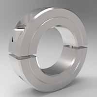 Two-Piece Split Clamp-Type Shaft Collars - Stainless Steel