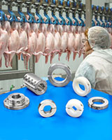 Shaft Collars and Couplings for Poultry and Meat Processing